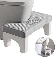 Toilet Stool for Adults and Children - Non-Slip Bathroom Poop Stool, Portable Plastic Step Stool for Squatting Posture, Easy to Wash