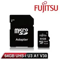 在飛比找森森購物網優惠-Fujitsu MicroSDXC UHS-I U3 A1 