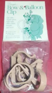 6 Plastic 2.75" Long Pew Balloon Clips DIY Weddings Wreath Supply 3" Adjustable