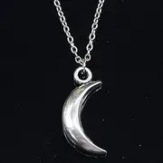 [ZOJK] Necklace 31X14Mm Moon Pendant Short Long Women Men Colar Gift Jewelry Choker