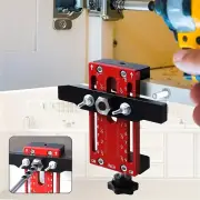 Adjustable Aluminum Alloy Cabinet Door Positioner Clamp 5-45mm One-Hand Operation for Most Cabinet Doors Includes 10mm S