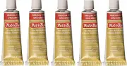 M00198x5 MOREZMORE 5 Tubes Fresh Amaco Rub 'n Buff GRECIAN GOLD Wax Metallic
