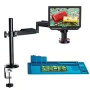 4K Flex 10.1" 4K LCD Microscope, 2000x Zoom, Flex Arm, 64GB, Ultra HD