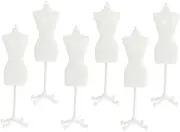 HOODANCOS 6Pcs Mini Doll Dress Stands Mannequin Display Models for Dolls for Clothing Display Organization Smooth Surface Safe