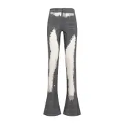 [Diesel] Diesel-Grey P-Mineral-P2 Cotton Pants-Donna 40 IT