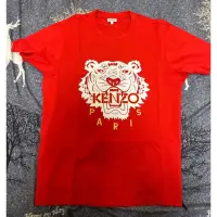 在飛比找蝦皮購物優惠-KENZO TIGER 正版 經典T 恤 白色獅頭大LOGO