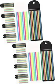 SEWACC 2sets Reading Strip Adhesive Sentence Highlight Strip for School Office 8 Bright Colors 10sheets*2