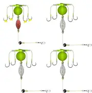 Carp Rig,4X Spring Bait Cage Fishing Hooks - Catfish Bait Holders, Sports & Outdoor Recreation Accessories for Catfish Trout Bass Octopus