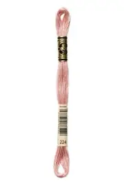 DMC - Color # 224 - (Pink Earthworm ) -- Embroidery Floss -- Per Skein