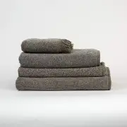 Bath Towel Wattleseed Size 70X140cm by Neale Whitaker-Bath Towel