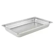 Anti-Jam Steam Pan Full-Size Reinforced Stainless Steel 2 1/2"D 24 Gauge