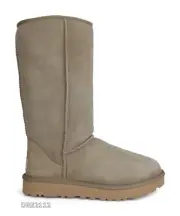 UGG Classic Tall II Antilope Suede Fur Boots Womens Size 9 -NIB-