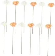 12pcs Flower Reed Diffuser Sticks with Replacement Rattan Sticks Essential Oil Diffuser Reeds for Home Office and Hotel Decor Prolonged for Inviting Atmosphere