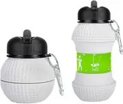 Foldable 550ML Golf Water Bottles Portable Sports Bottle Outdoor Sports Golf Ball Shaped Water Cup Bottle