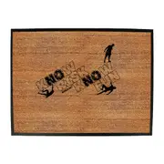 Rock Climbing Aa Know Risk Know Fun - Funny Novelty Doormat Man Cave Floor mat