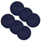 Pyrex Blue 1 Cup Round Plastic Lid Container Dishwasher Safe BPA Free