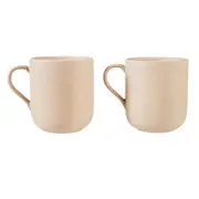 Leaf & Bean Aster Mug 330ml 2pcs Set Natural 11x8.5x9cm