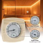 Sauna Thermometer 2 in 1 Wooden Sauna Thermometer Hygrometer Precise ✸