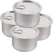 4Pcs Aluminum Cake Can Multi Functional Empty Can for Dog Food Cat Food Holiday Favors Durable Lightweight Storage Jar with Lid for Desserts and Treats