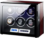 [CFZSALK] Automatic Watch Winder LCD Touch Screen with Remote Control and LED Light Piano Paint Exterior Quiet Motor Watch Winder Box Best Gift KeYJ