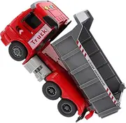 Kisangel Dump Truck with Music Light Construction Vehicle Plaything Simulation Engineering Model Educational for Promotes Imagination Hand Eye Coordination