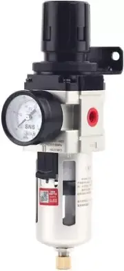 1/4''NPT Compressed Air Compressor Pressure Filter Regulator Piggyback Combo NEW