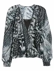 Allsaints Womens Fara Stretto Wrap Top 0 White - NWT $199