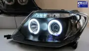 Black CCFL Angel-Eyes Projector Head Lights for 05-10 Toyota Hilux SR5 Ute
