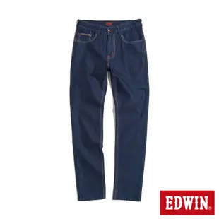 EDWIN EDGE x JERSEYS迦績 皮條窄管直筒牛仔褲-男-原藍色
