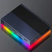 iVANKY 14-in-1 RGB 4K@144Hz Docking Station for Steam Deck OLED/ROG Ally X/Lenovo Legion Go, Stream Deck Dock with HDMI Gigabit Ethernet 10Gbps USB 3.2, SD/TF Slots, 1Gbps Ethernet, 100W USB-C Charge