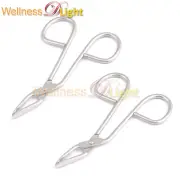 2 Pcs Scissor Style Eyebrow Tweezer Set Hair Removal Eye Brow Pluck Makeup Tools