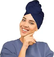 [LVBGQVL] Women Turbans and Head Wraps, Women African Turban Flower Knot Pre-Tied Bonnet Beanie Cap Headwrap