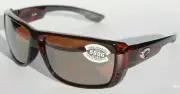 COSTA DEL MAR Double Haul 580 POLARIZED Sunglasses Tortoise/Silver 580G NEW $249