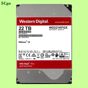 5Cgo.【含稅】WD/西部數據 WD221KFGX 22TB 3.5寸 紅標PRO網絡存儲NAS專用伺服器機械企業級