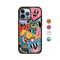 在飛比找蝦皮購物優惠-casetify 塗鴉創意 透明手機殼 防摔防震硬殼 卡通 