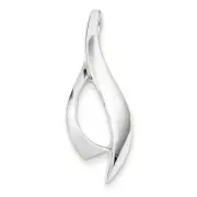 14k White Gold Designer Slide SLW108