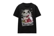 The Nightmare Before Christmas Unisex Adult Scaring Is Caring T-Shirt (Black) - UTTV17323