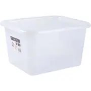10 x 15L Clear Plastic Storage Box Stackable Container Organizer Kitchen Wardrobe