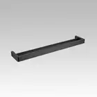 Cavallo Matte Black Square Double Towel Rail 600mm