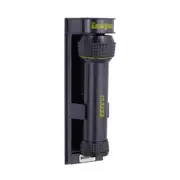 Dolphy Auto LED Anti-Theft Plastic Alloy Wall Mounted Emergency Torch - Black