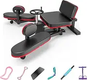Leg Stretcher, 100kg Stretch Machine, Heavy Duty Steel Frame Equipment Splits Machine, Leg Stretching Training Machine for Home Gym Split Machine Training Fitness with 6 Accessories