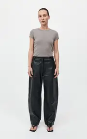 [St. Agni] Leather Balloon Pants
