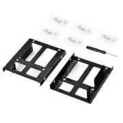 Double-Deck HDD SSD Mounting Bracket 2Pack 2.5" to 3.5" Hard Drive Adapter SS...