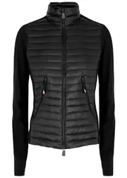 Moncler Grenoble Day-Namic Quilted Shell and Stretch-jersey Jacket - Black - XS XS