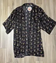 Vintage Looney Tunes Taz Satin Robe Valentines You Little Devil Silk Robe 1996