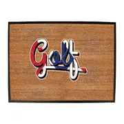 Oob Golf Argyle Pattern - Funny Novelty Doormat Man Cave Floor mat