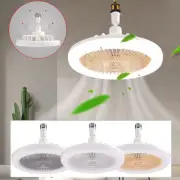 2 In 1 Ceiling Fan with Dimmable LED Light Remote Control Timer 3 Speed Fan Lamp