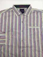 Tommy Bahama Men's Striped Lanai Of Ther Tiger Shirt Cotton Cape Cod size L