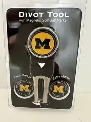 University Of Michigan Golf Divot Tool with 3 Markers - New In Package