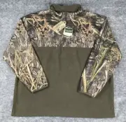 NWT Drake Waterfowl Jacket Mens 3XL MST Quarter Zip Refuge Eqwader Mossy Oak